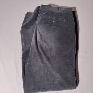 Incotex 1951 Carmel Grey Cotton Cashmere Corduroy Pants 40 (38x32 Act) - Issue
